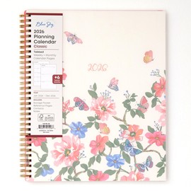 Blue Sky 2026 Weekly and Monthly Planner Calendar, January 2026 - December 2026, 8.5" x 11", Flexible Cover, Laminated Tabs, Durable Twin Wire Binding, Storage Pocket, Fly By