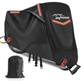 Motorcycle Cover, 420D Thick, 2025 Edition, Moisture Protection, Double Sided Ventilation, Motorcycle Cover, Waterproof, Heat Resistant, Motorcycle Cover, Large, Double Sewn, Tear Resistant, 5