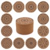 STARUBY Pack of 12 Coasters Indian Floral Pattern Cork Coasters