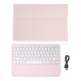 Keyboard Case for Tab P12 12.7inch Tablet 2023 Adjustable Angle TPU Tablet Case with Magnetic Removable Keyboard TB370FU TB371FC Pink