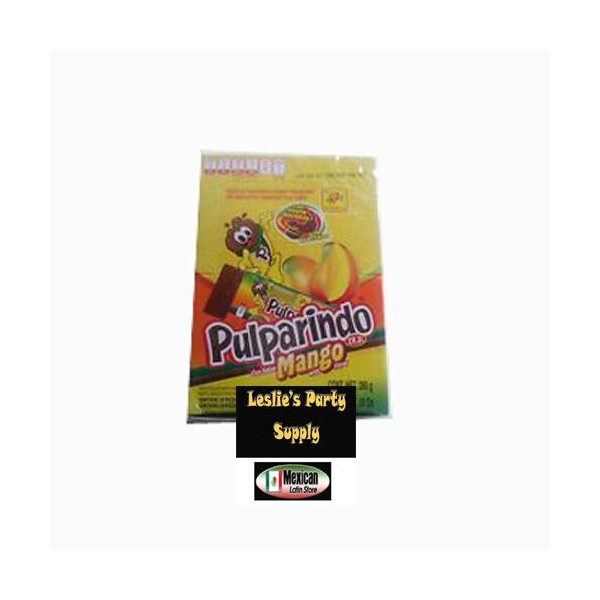 De La Rosa Pulparindo Mango Flavor Fruit Pulp Candy 20-pcs  10-oz box 