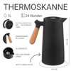 KVOTA Thermos 1 Litre Thermos Flask with Glass Flask, Colour