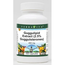 Guggulipid Extract (2.5% Guggulsterones) - 450 mg (100 Capsules, ZIN: 512416) - 3 Pack