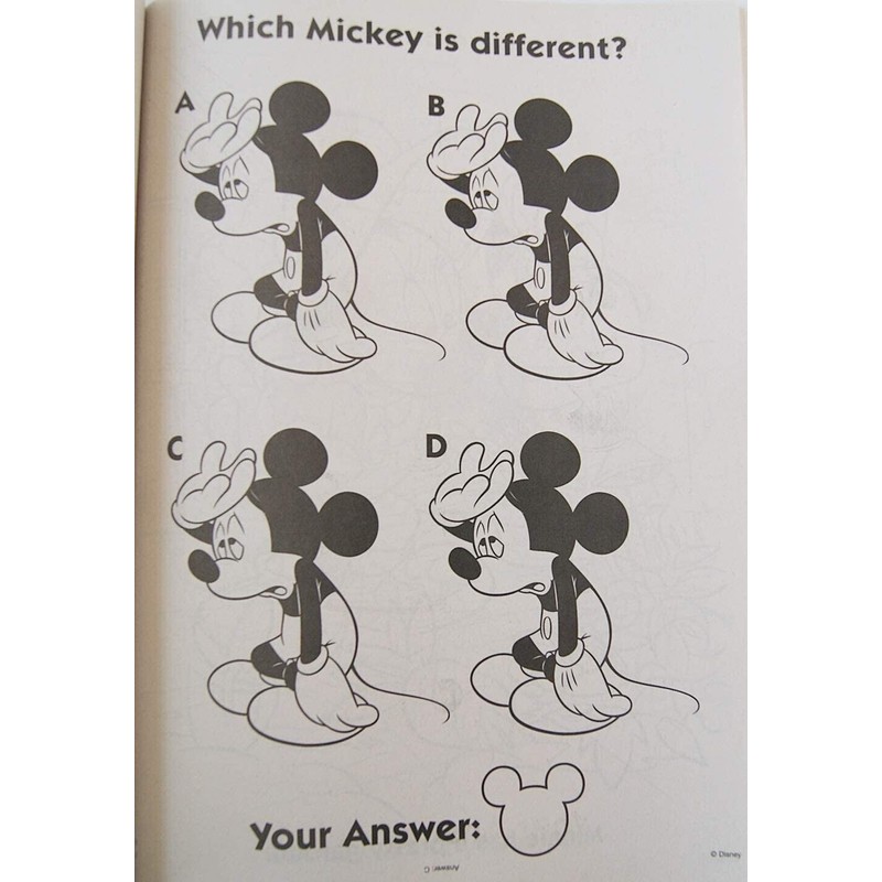Activity Books Mickey Mouse ''That's Swell!'' Coloring 80 Pages