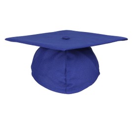 Newrara Graduation Unisex Matte Adult Graduation Cap with Tassel (Royal/Royal Blue Gold)