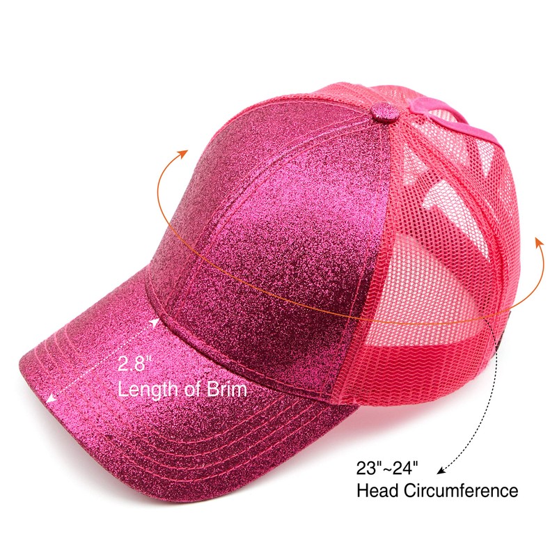 C.C Gorra de béisbol Lisa Hatsandscarf (BT-6), Glitter-Hot Pink, Talla