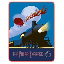 Franco Collectibles Adult Throw, The Polar Express, 46" X 60"