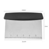 BZKSER Dough Scraper, 1 Piece Scraper for Dough, Stainless Steel,