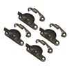 QCAA Zinc Die Cast Window Sash Lock, Antique Brass Brushed,