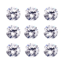 Pandahall 10pcs Clear Grade A Rivoli Xilion Diamond Shaped Cubic Zirconia Cabochons Chaton Rhinestone DIY Embellishment Faceted 8x4.6mm