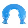 1400ml U Shaped Hot Water Bag Translucent Blue PVC Heating