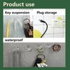 YMCLUB 30 PCS Clear Adhesive Wall Hooks - Transparent Acrylic,