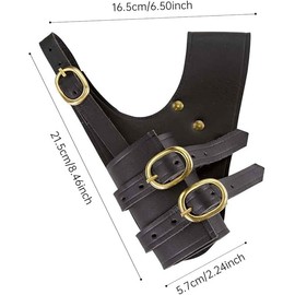 Kuskins Leather Sword Sheath, Medieval Retro Design, Sword Frog Holster, LARP Cosplay Dagger Sheath Belt, for Warrior, Pirate, Knight, Viking, Renaissance Costume Accessory