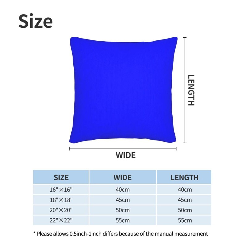 FHJLOVENEEDS Set of 2 Royal Blue Throw Decorative Couch Pillow