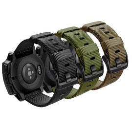 Rugged Nylon for Garmin Instinct 2/2S/2X/3 Watch Band 45mm 40mm 50mm,Durable Breathable Wristband for Garmin Instinct Standard/Solar/Tactical/tide/Esports/Solar Tactical Band
