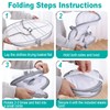 3-Tier Folding Mesh Clothes Drying Rack, Hanging Sweater Dryer for