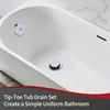 PRIMSOPH Tip-Toe Tub Drain Trim Kit with One Hole Overflow