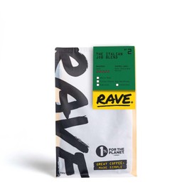 Rave Coffee - The Italian Job Blend Nº 2, Filter Grind Freshly Roasted Ground Coffee 250g