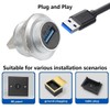 PENGLIN USB 3.0 Female to Male Waterproof Adapter, USB 3.0
