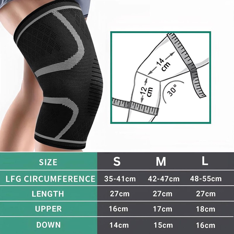 HENKi Pack of 2 Premium Knee Support, Compression Bandage for