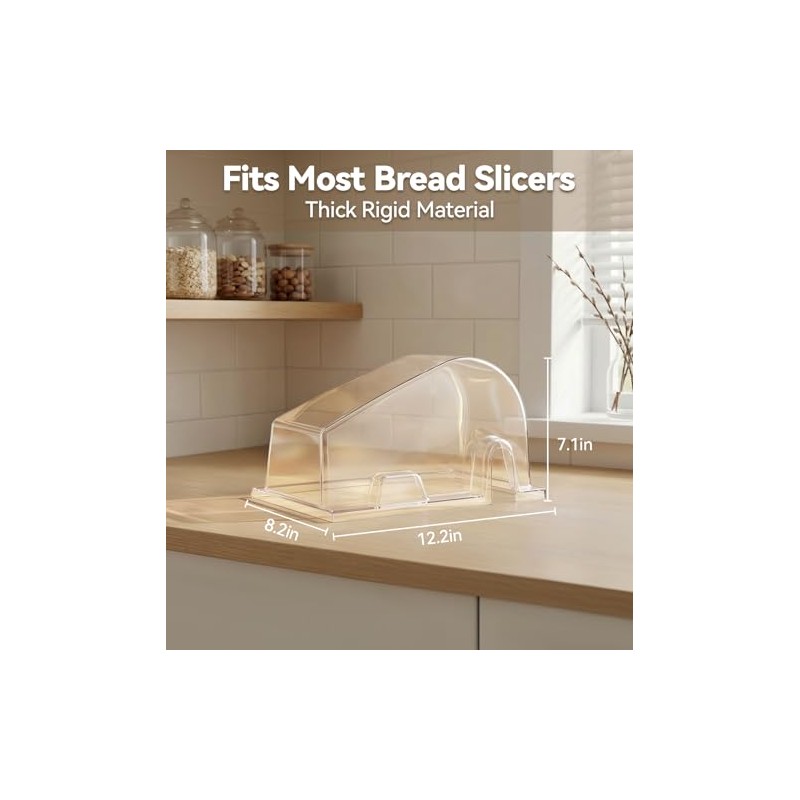 Bread Slicer Cover – Clear Protective Dust Cover for Manual