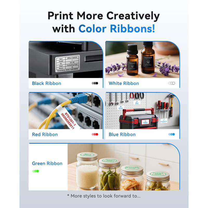 NIIMBOT Compatible Labeling M3 Ribbon, Replacement Refill Tapes, Only for