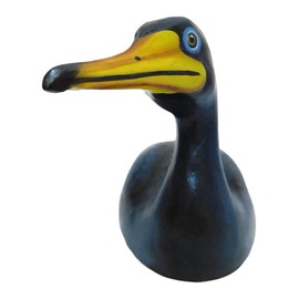 Brave Wings Hand Carved Wooden Waterfowl ~ Double Crested Cormorant ~ Ornament Sculpture Figurine Statue Unique Table Decoration Home Decor ~ 4988