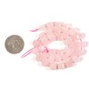 Cuarzo rosa de 8 mm con piedras preciosas naturales facetadas,