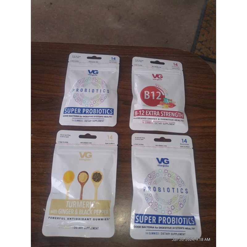 vita globe 4 x NEW Vita Globe Probiotics - B12