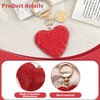 Heart Shaped Keychain,Red Rhinestone Heart Shaped Keychain,Glitter Rhinestone Keychain,Couple Gift