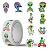 500PCS Aliens Stickers 10 Styles Sticker Rolls Space Stickers Aliens