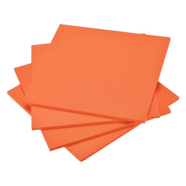 uxcell Orange EVA Foam Sheets 10 x 10 Inch 7mm