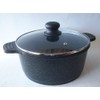 Ceramic Marble Coated Cast Aluminium 4 qt. Stockpot Non Stick
