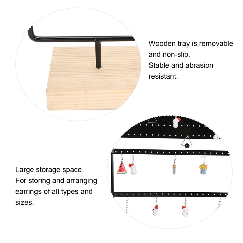 Earrings Rack Metal Ear Studs Pendant Earrings Jewelry Holder Display