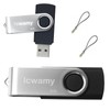 lcwamy USB 8GB USB Flash Drive 2 Pack Bulk Swivel