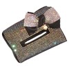 Rhinestones Car Tissue Holder Fashion Clip On Universal Backseat Tissue