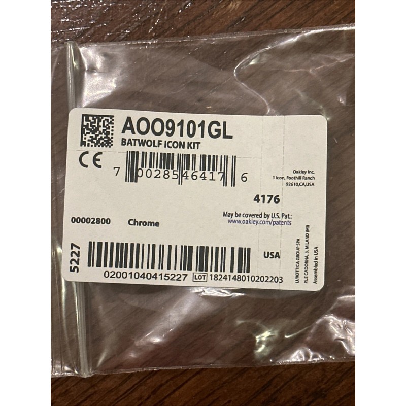 Oakley Replacement Sunglasses Parts Batwolf Icon Pair Oakley Chrome