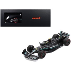 DCD 2023 Mercedes-AMG F1 W14 E Performance Lewis Hamilton #44 Petronas Acrylic Model of 2nd Place Formula One F1 Spanish GP