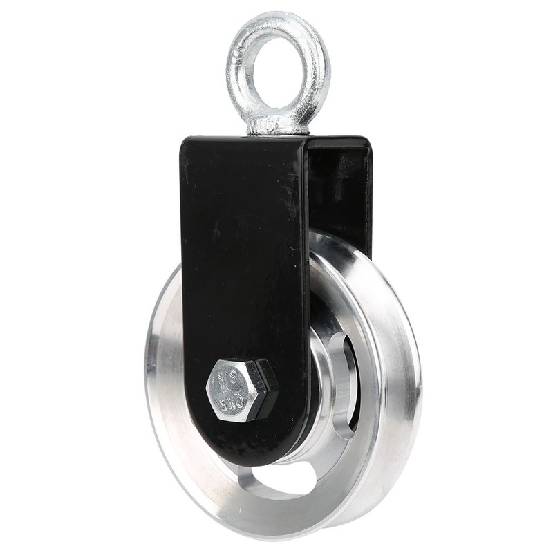 Fitness Equipment Bracket Stainless Steel Pulley Mute Hanging Wheel DIY