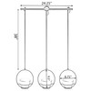 Gardenised Decorative Metal Hanging Planter with Tree Pots for Flowers,
