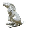 Beautiful Moon Gazing Hare Figurine, Handcast in Fine Pewter by
