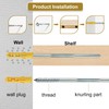 cersaty Pack of 10 Invisible Shelf Brackets, 130 mm Concealed