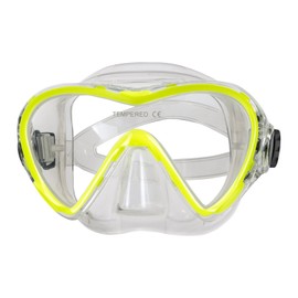 Seavenger Aviator Mask and Snorkel | Snorkeling Set with Dry Top | Men and Women (Yellow)