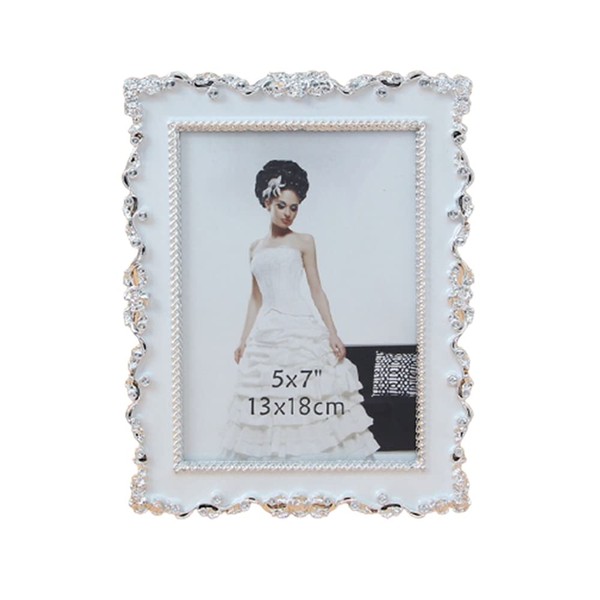 TPTC99190 Picture Frame Antique Bling Beaded Picture Frame 5.1 x