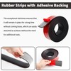Heonay Self Adhesive Rubber Strips, Solid Neoprene Rubber Strips Rolls