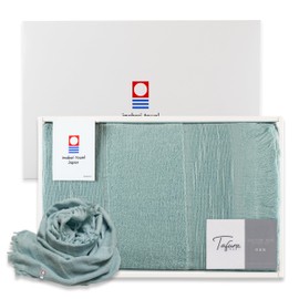 Original YAMATO Imabari Towel Certified Scarf Towel, 13.6 x 73.4 inches (34.5 x 186 cm), Made in Japan, 100% Cotton, Absorbent, Quick Drying, For Couples, 3D Wrap, Present, Gift, Direct Sales by