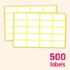 500 Pack, 1.5" x 0.75" - Blank White Labels Stickers