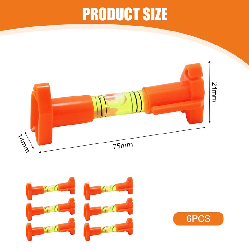 Bettinay 6PCS String Line Level, String Line Spirit Level for