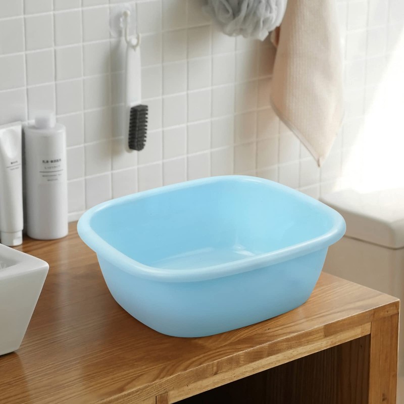 Asking Lavabo de plástico cuadrado, 4 unidades