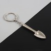 luzen 6Pcs Alloy Metal Shovel with Key Ring Creative Mini